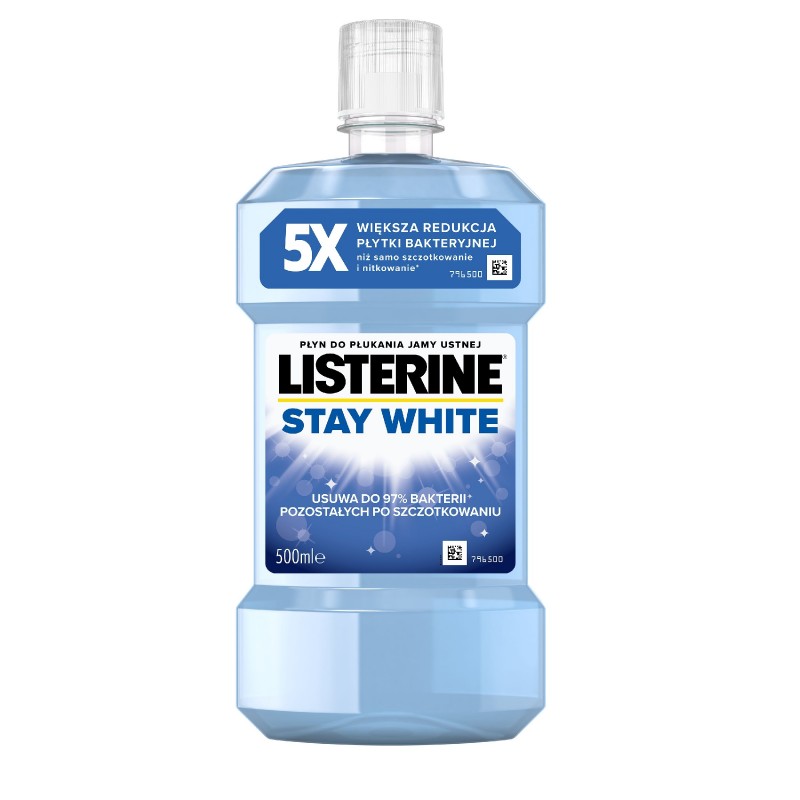 LISTERINE Płyn do płukania jamy ustnej Stay White 500 ml