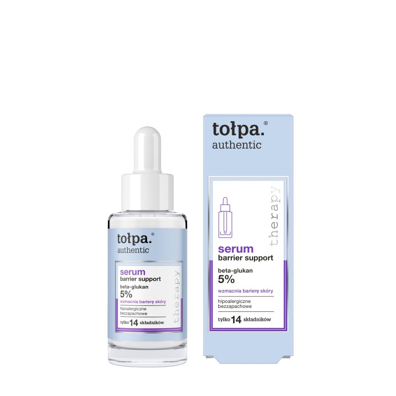 TOŁPA Authentic Serum do twarzy Barier Support - wzmacnia barierę skóry (5% beta-glukan) 30 ml