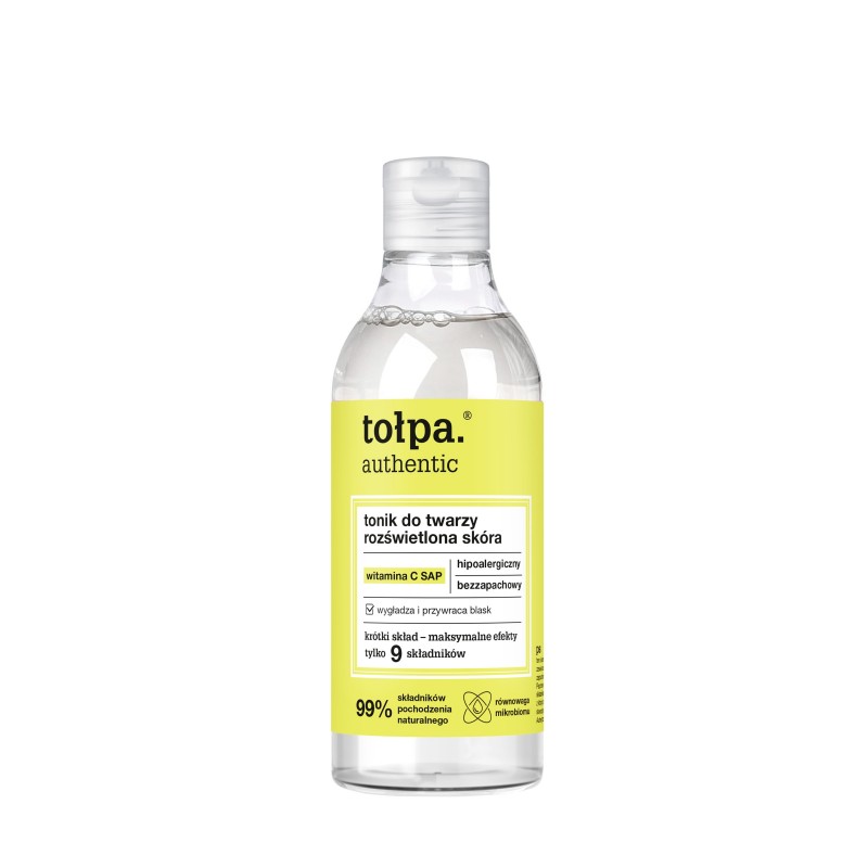 TOŁPA Authentic Tonik do twarzy - rozświetlona skóra (witamina C SAP) 200 ml