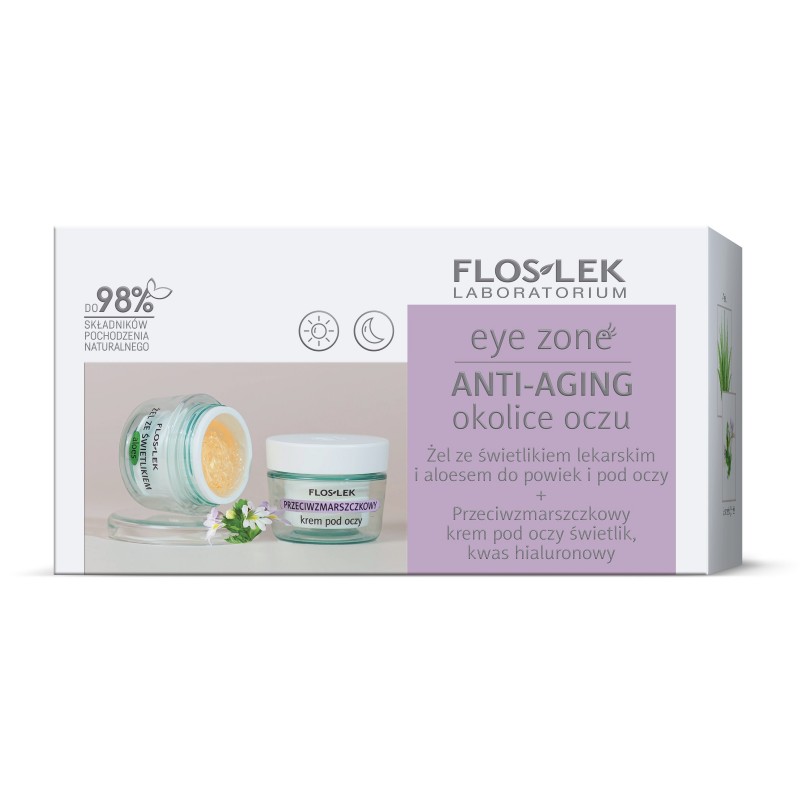 FLOSLEK Zestaw prezentowy Eye Zone Anti - Aging okolice oczu