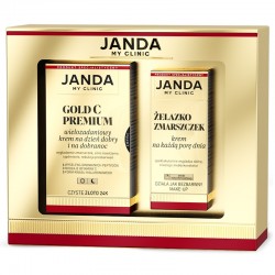 JANDA My Clinic Zestaw prezentowy Gold C Premium (krem wielozadaniowy+żelazko zmarszczek)