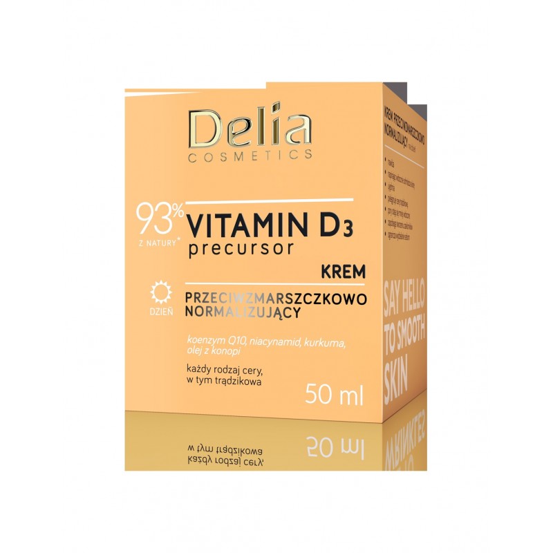 DELIA COSMETICS Przeciwzmarszczkowy krem normalizujący na dzień Vitamin D3 Precursor 50ml