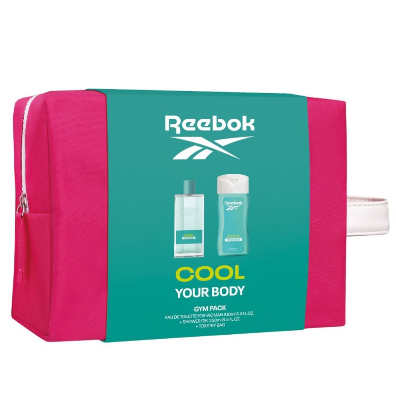 REEBOK Cool Your Body Zestaw prezentowy - kosmetyczka (woda toaletowa 100ml + żel pod prysznic 250ml) - damski