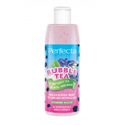 PERFECTA Bubble Tea Emulsja do mycia twarzy pielęgnująco-oczyszczająca Butterfly Tea, Erytrytol + Dzikie Indygo 300 ml