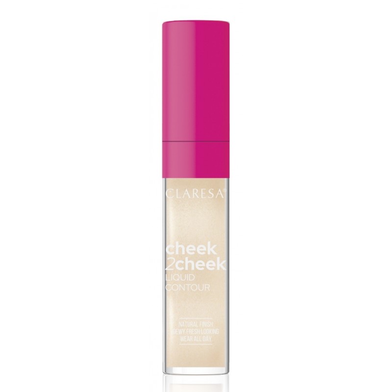 CLARESA Cheek2Cheek Rozświetlacz w płynie 01 Crystal Light 7g