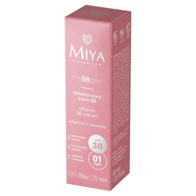 MIYA myBBalm Witaminowy krem BB SPF30 01 30 ml