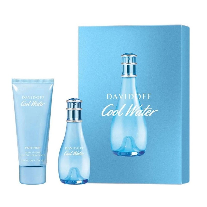 SEL ZEST Davidoff Cool Water EDT30ml+Body lot.75m&