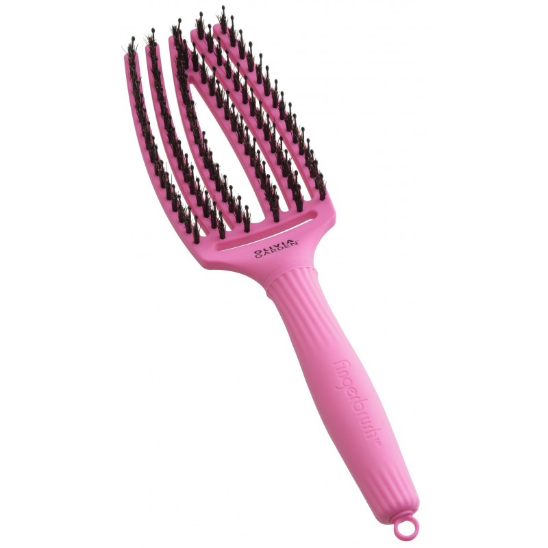 OLIVIA GARDEN Amazonki Szczotka do włosów Fingerbrush Soft Pink Róż po zdrowie