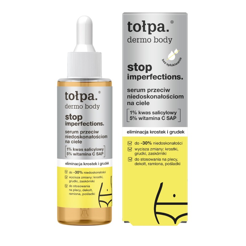 TOŁPA Dermo Body Stop Imperfections Serum przeciw niedoskonałościom na ciele - eliminacja krostek i grudek 100 ml