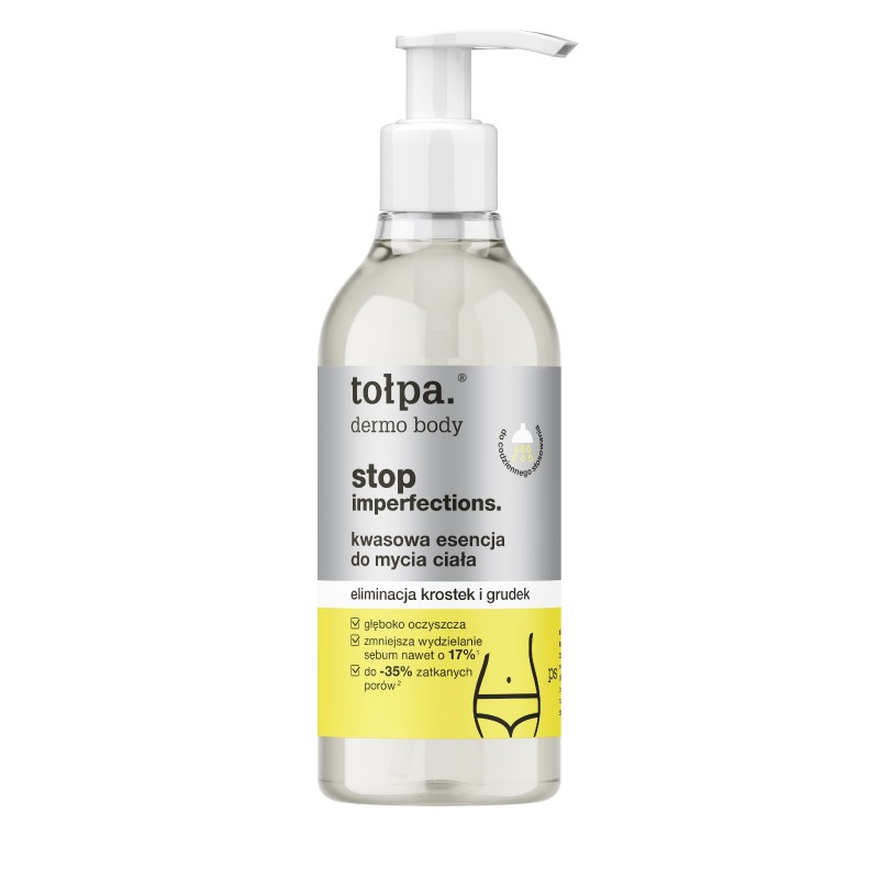 TOŁPA Dermo Body Stop Imperfections Kwasowa Esencja do mycia ciała - eliminacja krostek i grudek 300 ml