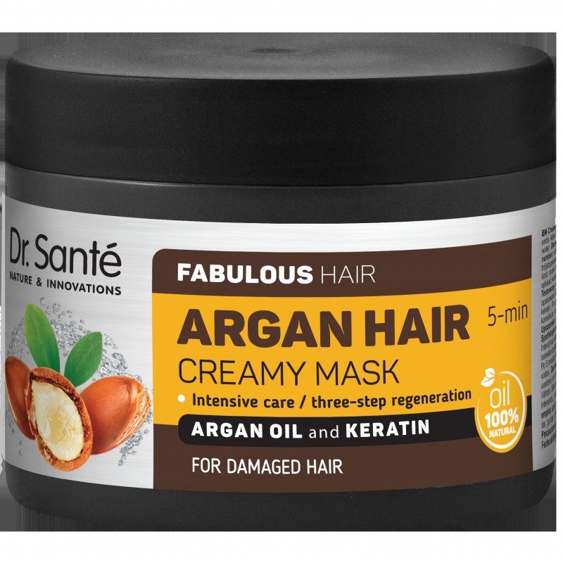 DR. SANTE Argan Hair Maska kremowa do włosów uszkodzonych 300 ml