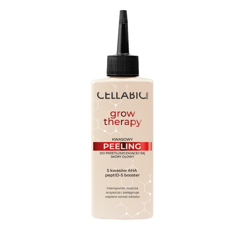 CELLABIC TRICHO Grow Therapy Kwasowy Peeling do przetłuszczającej się skóry głowy 150 ml