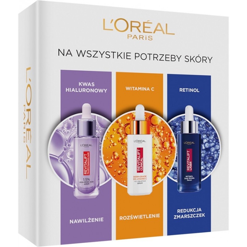 LOREAL Zestaw Prezentowy Revitalift Serum (Clinical+Laser+Filler)