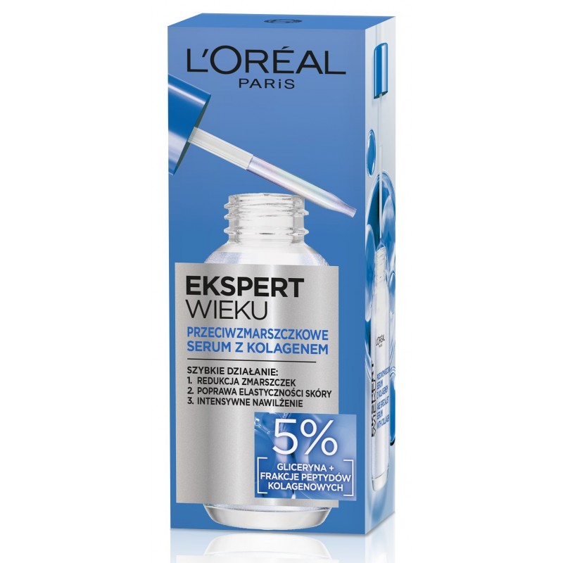 LOREAL Ekspert Wieku Serum przeciwzmarszczkowe z Kolagenem 30 ml