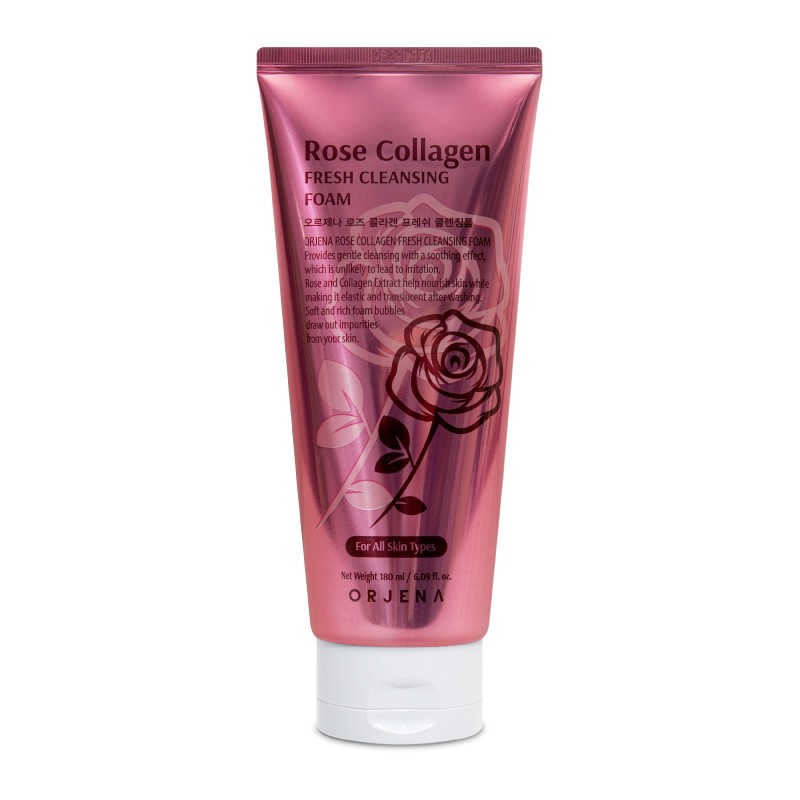 ORJENA Rose Collagen Foam Pianka do mycia twarzy 180 ml