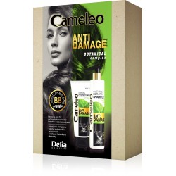 DELIA COSMETICS Cameleo Zestaw Anti Damage szampon i odżywka do włosów zniszczonych