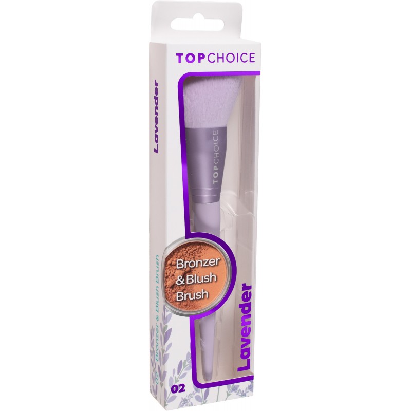 TOP CHOICE Pędzel do różu i bronzera Lavender 02