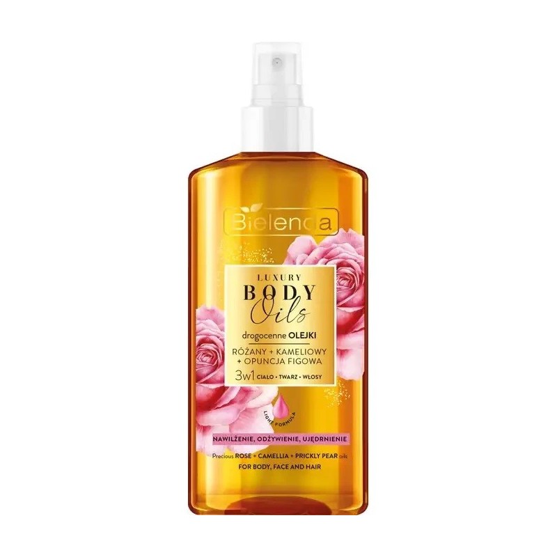 BIELENDA Luxury Body Oil Olejek 3w1 Róża+Kamelia 150 ml