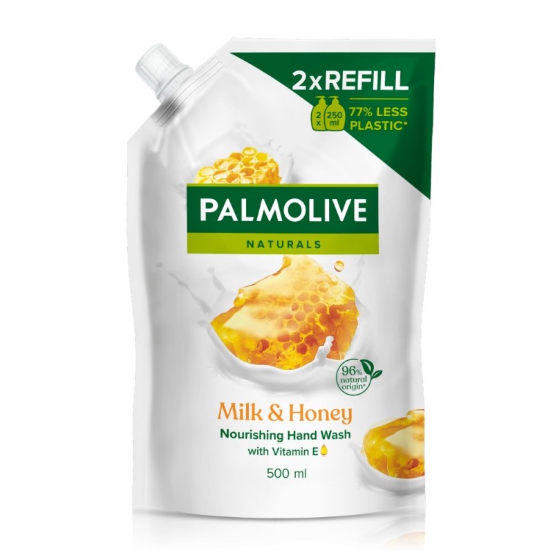 PALMOLIVE Naturals Odżywcze Mydło do rąk Milk & Honey 500 ml - zapas