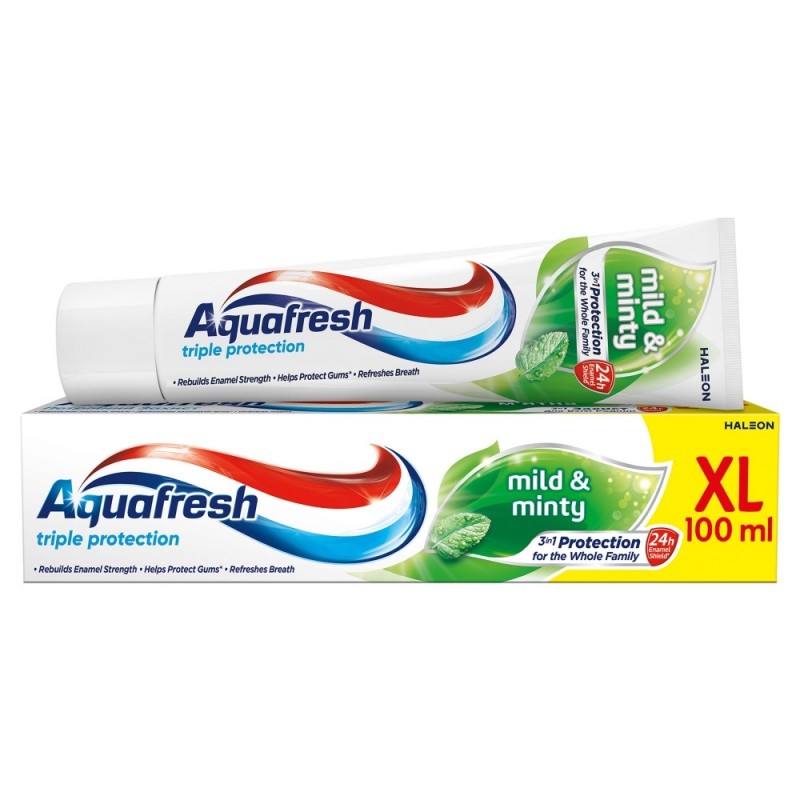 AQUAFRESH Triple Protection Pasta do zębów Mild&Minty 100 ml (XL)