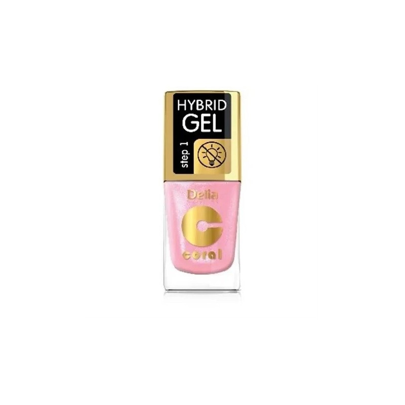 DELIA Coral Hybrid Gel Lakier hybrydowy do paznokci 100 Pink Pudding 11 ml