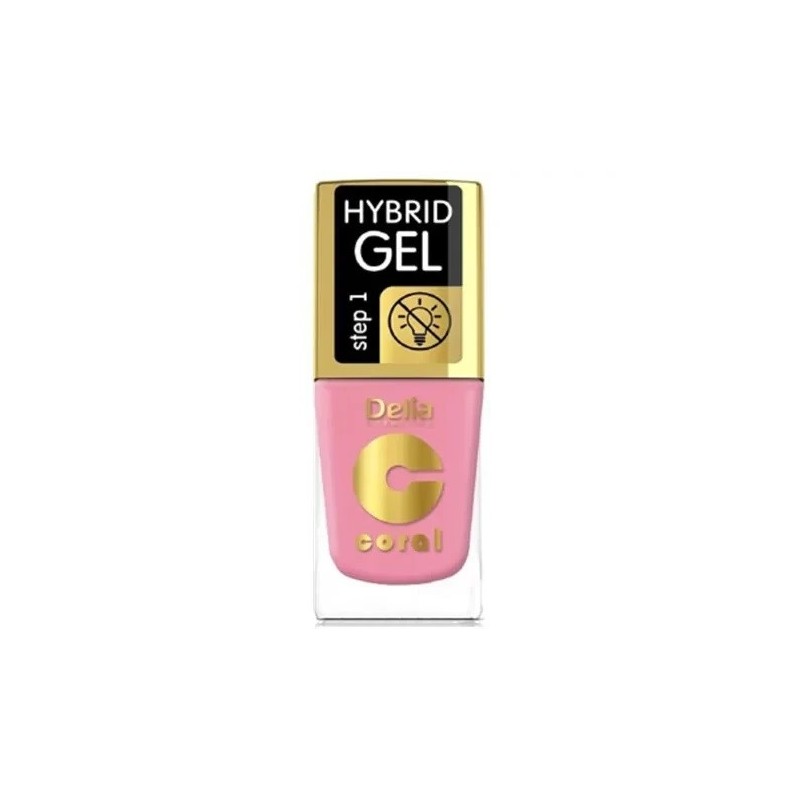 DELIA Coral Hybrid Gel Lakier hybrydowy do paznokci 101 Sweet Candy 11 ml