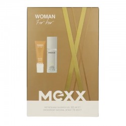 MEXX Zestaw prezentowy damski Signature (Odświeżający żel pod prysznic 50ml + Dezodorant perfumowany spray 75ml)