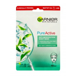 GARNIER Skin Naturals Czysta Skóra Oczyszczająca Maska na tkaninie przeciw niedoskonałościom 23g