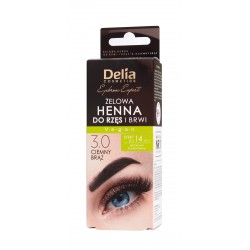 DELIA Henna do brwi i rzęs żelowa 3.0 ciemny brąz 15 ml