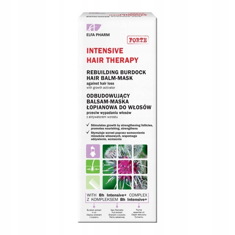 ELFA INTENSIVE Maska łopianowa p/wypad.wł. 200ml