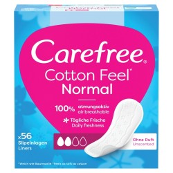 CAREFREE Cotton Feel Wkładki higieniczne bezzapachowe - normal 1op.-56szt