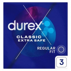 DUREX Classic Extra Safe Prezerwatywy klasyczne 1 op.- 3 sztuki