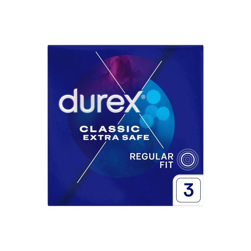 DUREX Classic Extra Safe Prezerwatywy klasyczne 1 op.- 3 sztuki