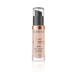 CLARESA Liquid Perfect 2w1 Korektor i podkład kryjący nr 104 34g