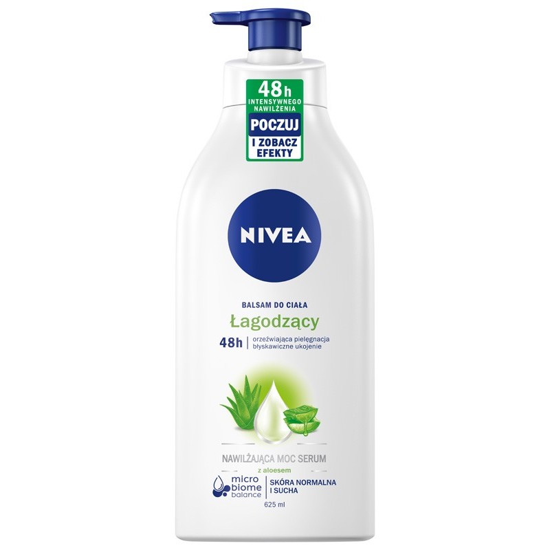 NIVEA Body Łagodzący balsam do ciała z pompką 625 ml