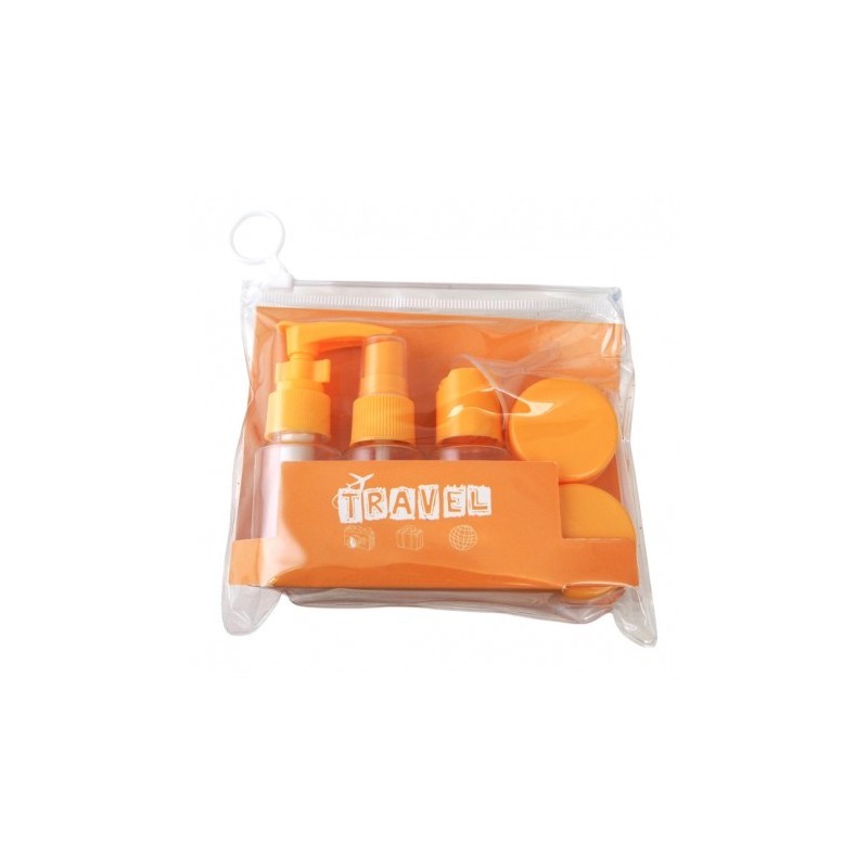 ECARLA Zestaw pojemniczków i akcesoriów podróżnych 7w1 KS122POM
