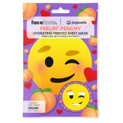 FACE FACTS Printed Joy Pixels Maseczka w płacie odświeżająca - Feelin` Peachy 20 ml