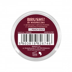 CLARESA Brush Up! by Maxineczka Błyszczący Cień do powiek 02 Peach Gold 3 g