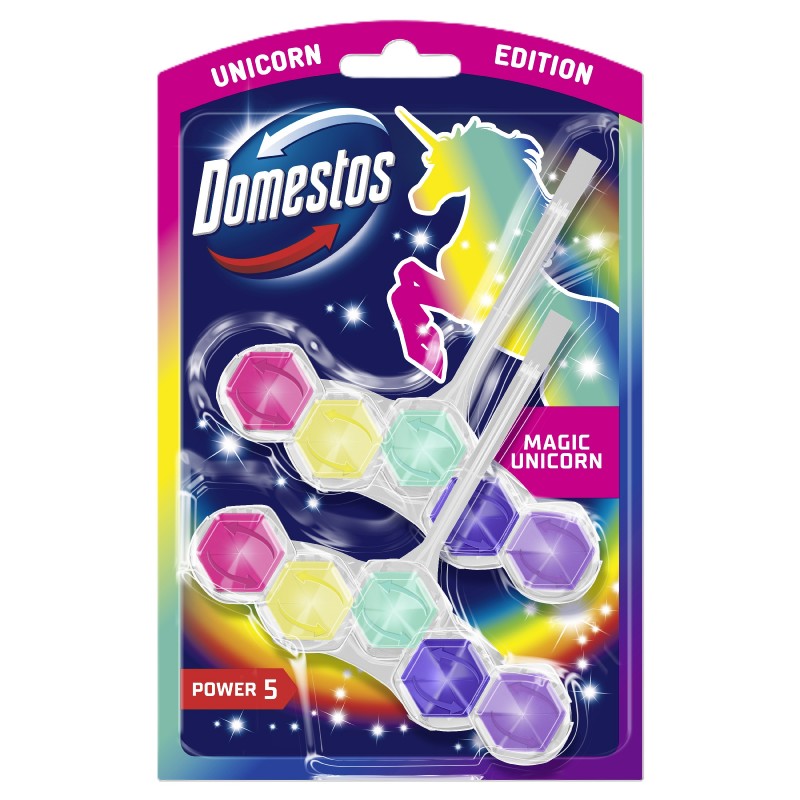 DOMESTOS Magic Unicorn Power 5 Kostka do WC 2 x 50 g
