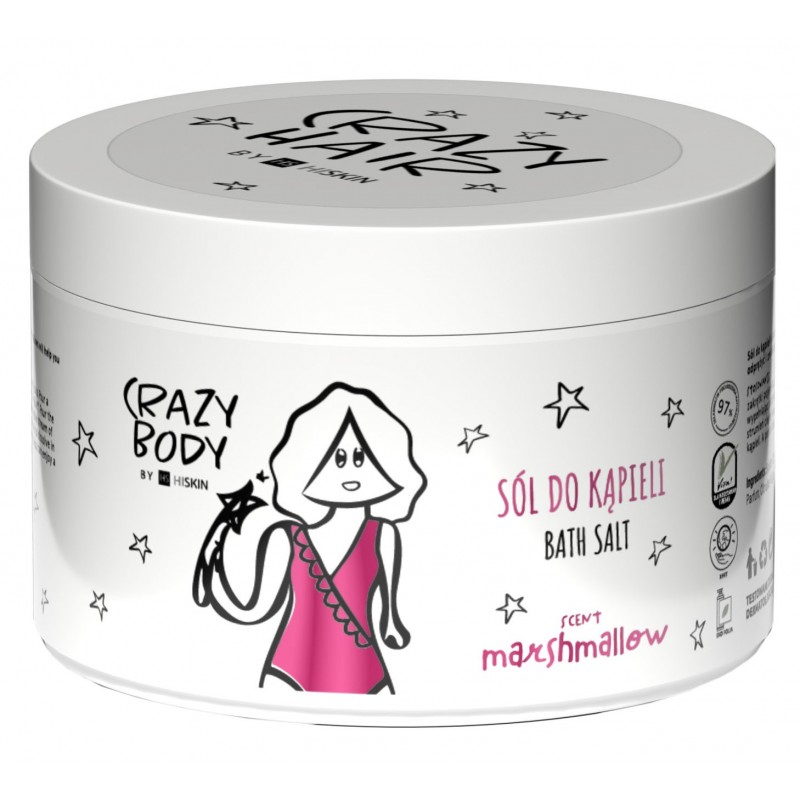 HISKIN Crazy Body Sól do kąpieli - MARSHMALLOW 300 g