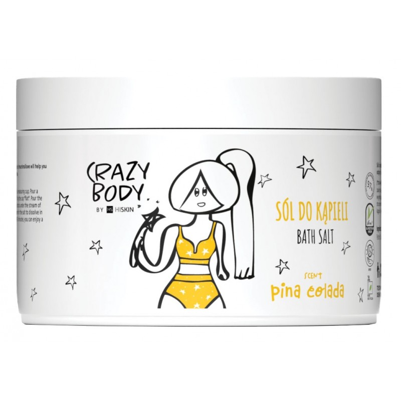HISKIN Crazy Body Sól do kąpieli - PINA COLADA 300 g