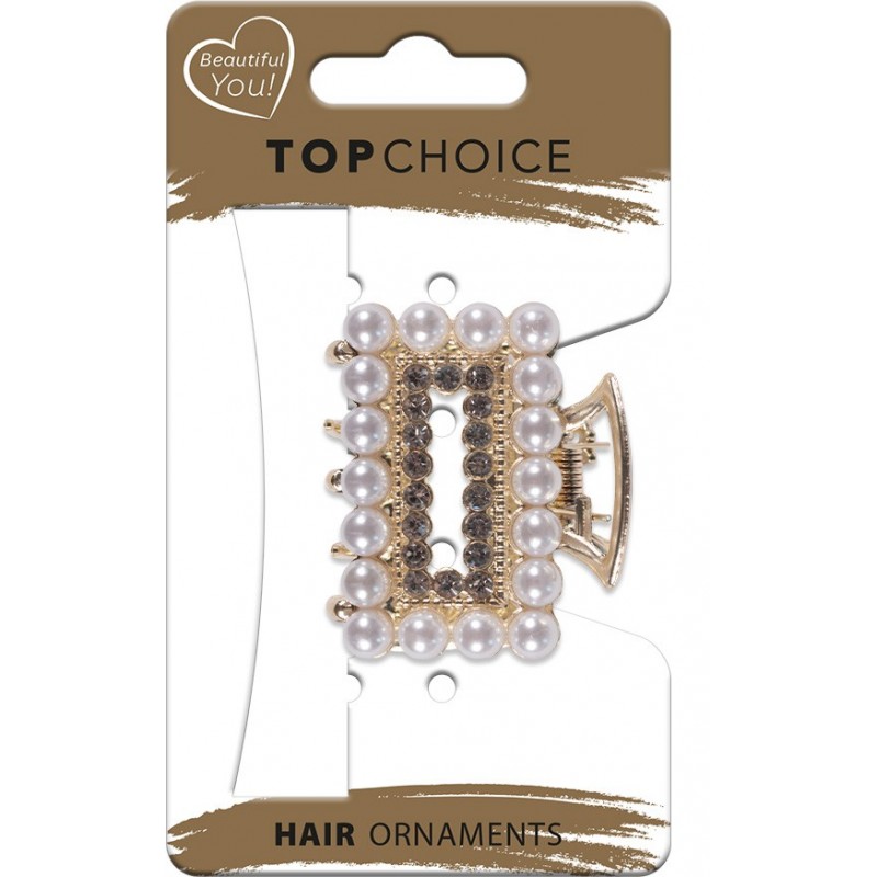 TOP CHOICE Klamra do włosów - Pearl