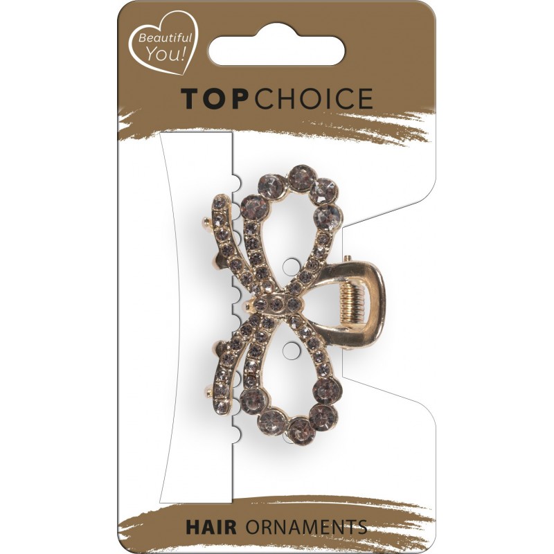 TOP CHOICE Klamra do włosów - Zircons