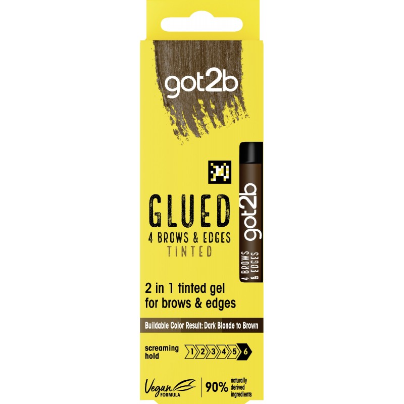 H GOT2B ŻEL Glued 4brows brown 16ml&