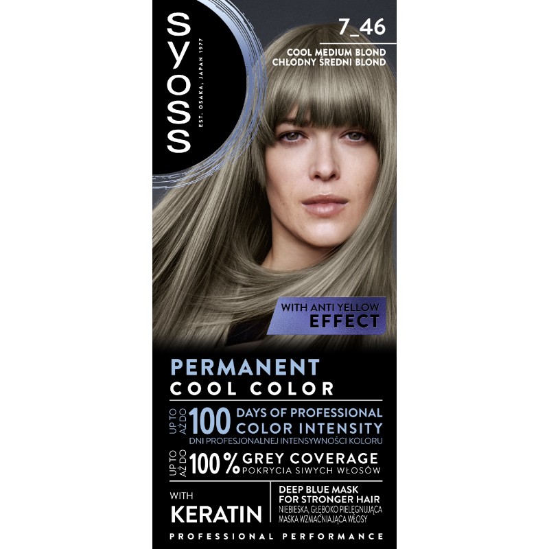 H SYOSS.Farba 7-46 Cool Medium Blond