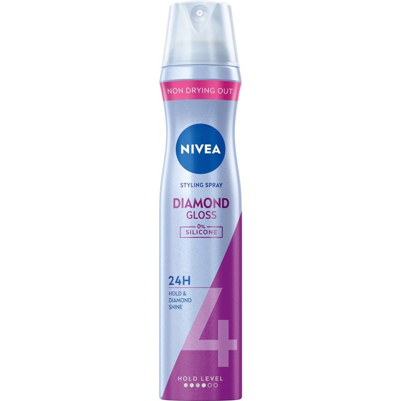 NIVEA Styling Diamond Gloss 4 Lakier do włosów 250 ml