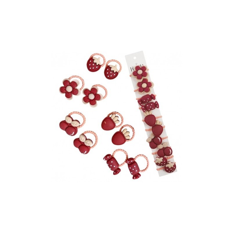 ECARLA Zestaw gumek do włosów 10w1 GUM168