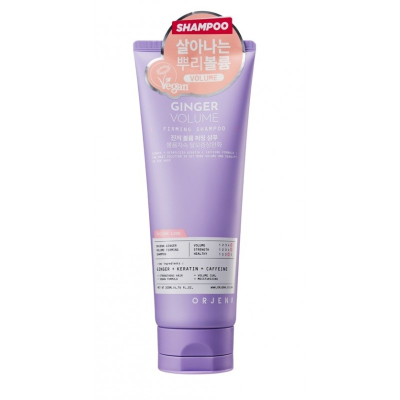 ORJENA Firming Szampon do włosów zwiększający objętość Ginger Volume 200 ml