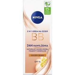 NIVEA 24H Nawilżenia Krem BB 5w1 na dzień - odcień ciemny 50 ml