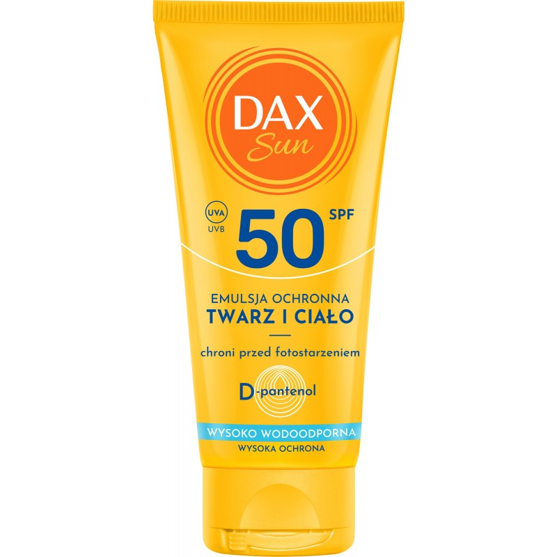 DAX Sun Emulsja ochronna do twarzy i ciała SPF 50 Travel 50 ml